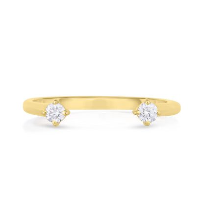 Open Diamond Ring in Yellow Gold