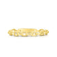 Oval Chain Link Ring in Yellow Gold