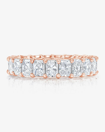 Petite Radiant Eternity Band in 14K Rose Gold