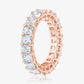 Petite Radiant Eternity Band in 14K Rose Gold