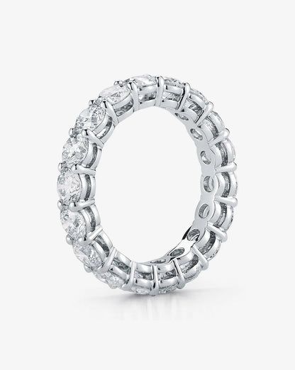 Platinum Round Diamond Eternity Band