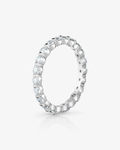 Single Prong Eternity Band in Platinum