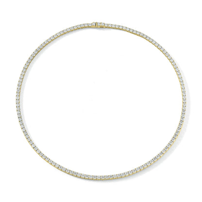Diamond Tennis Necklace in 14K Yellow Gold