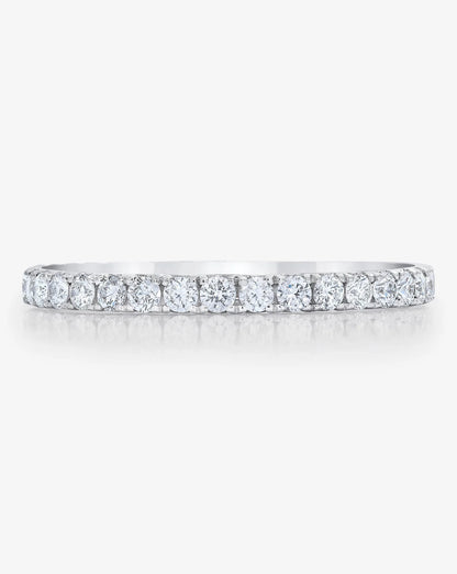 Platinum Micro Pavé Eternity Band